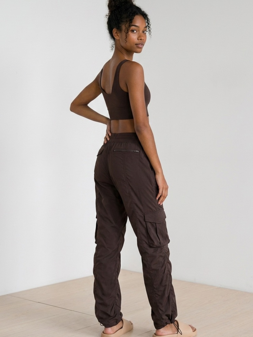 Lululemon Dance Studio Relaxed Fit Mid Rise Cargo Joggers - Espresso XS
